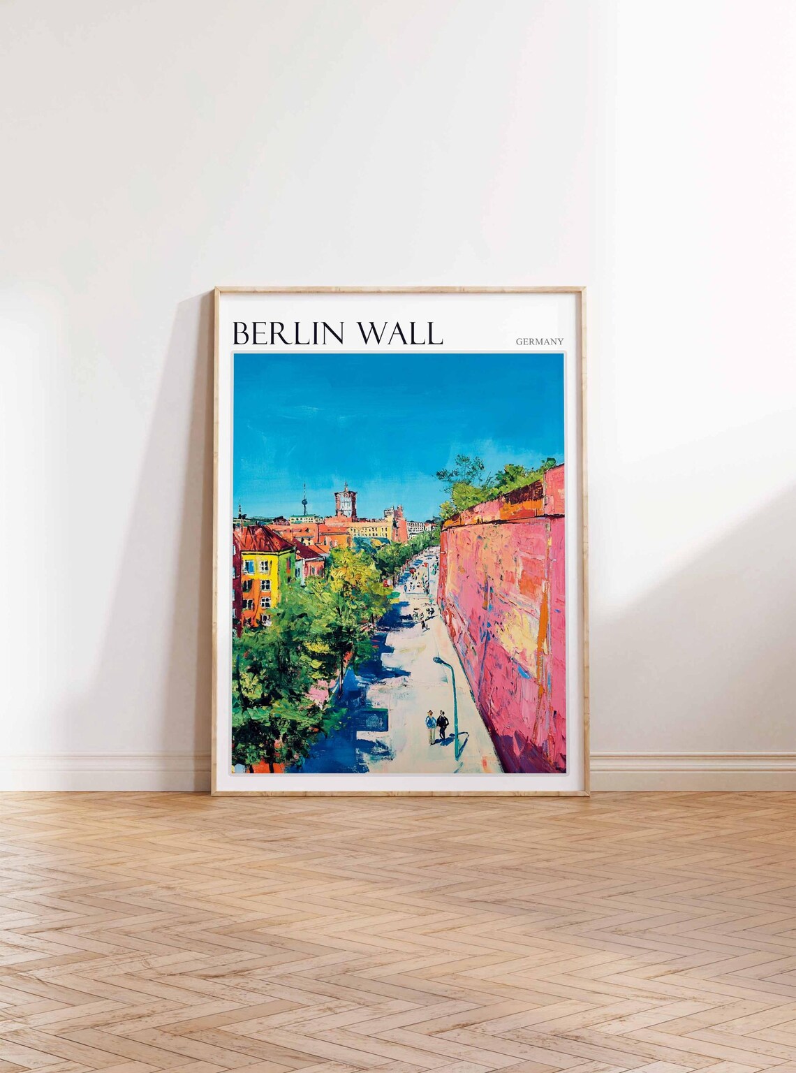 Berlin Wall Poster Germany Travel Print German Decor Europe Travel Poster European Wall Art City Print Berlin Wall Travel Poster - Image 3