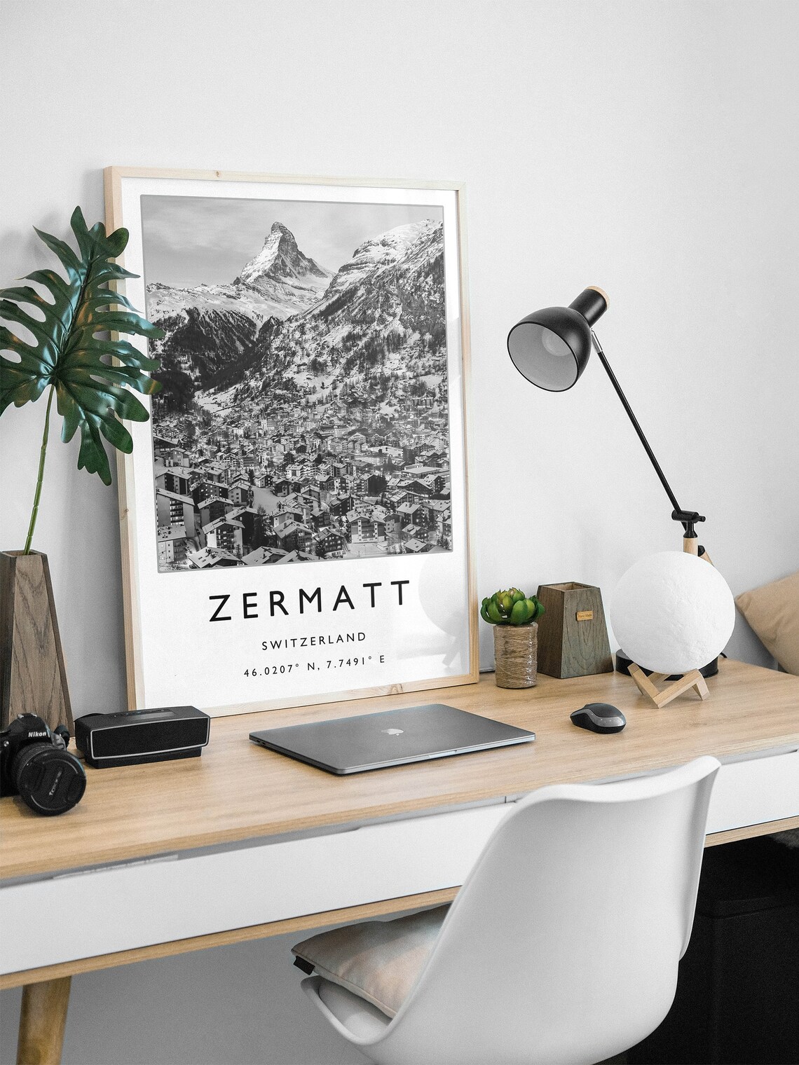 Skiing Travel Poster, Zermatt Switzerland - Image 3