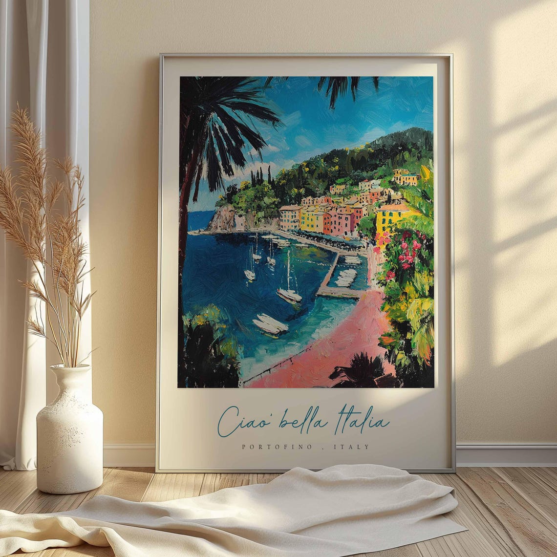 Portofino Poster Italian Travel Print Portofino Travel Art Portofino Wall Art Italy Art Italy Travel Decor Italian Travel Gift - Image 2