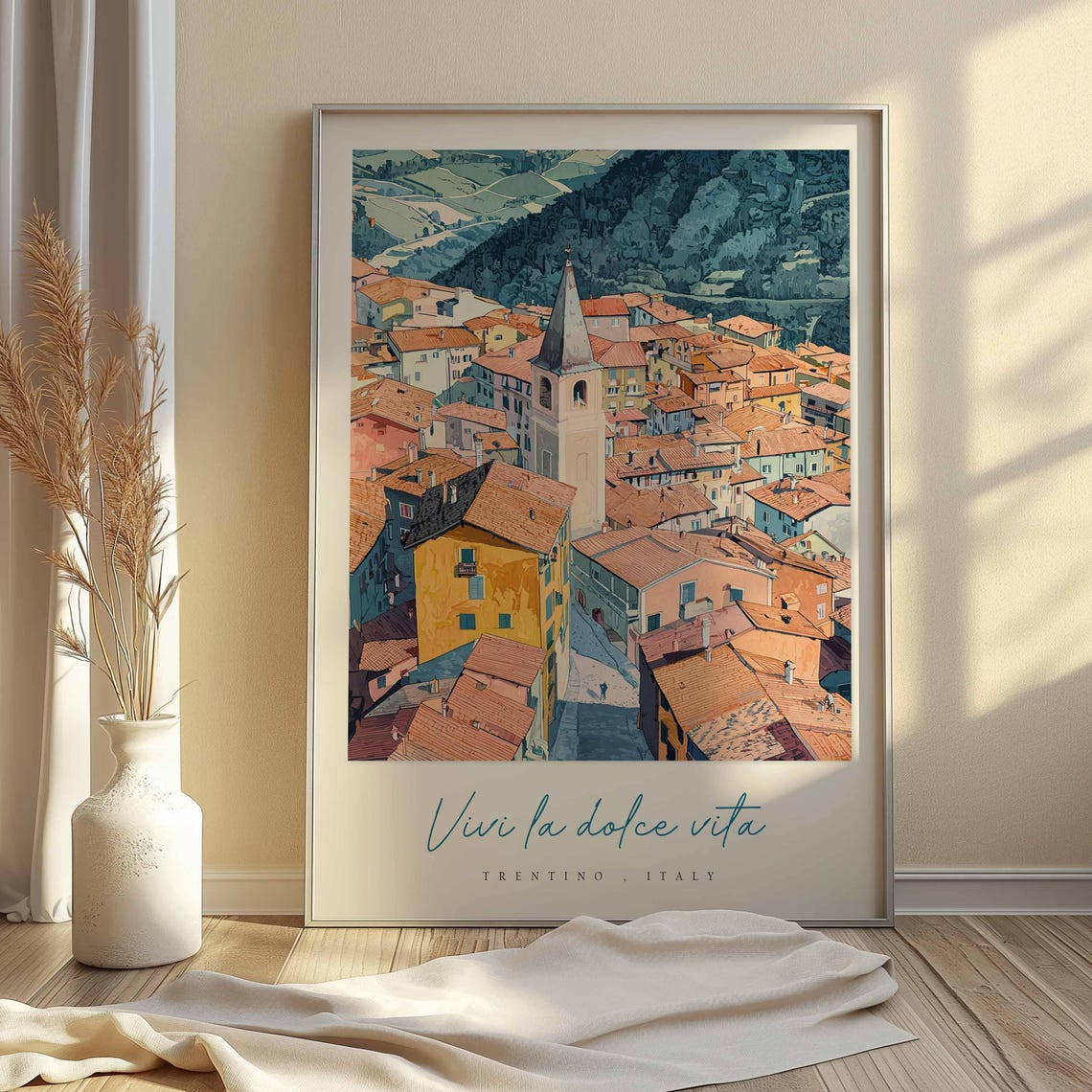Trentino Poster Italian Travel Print Trentino Travel Art Trentino Wall Art Italy Art Italy Travel Decor Italian Travel Gift - Image 2