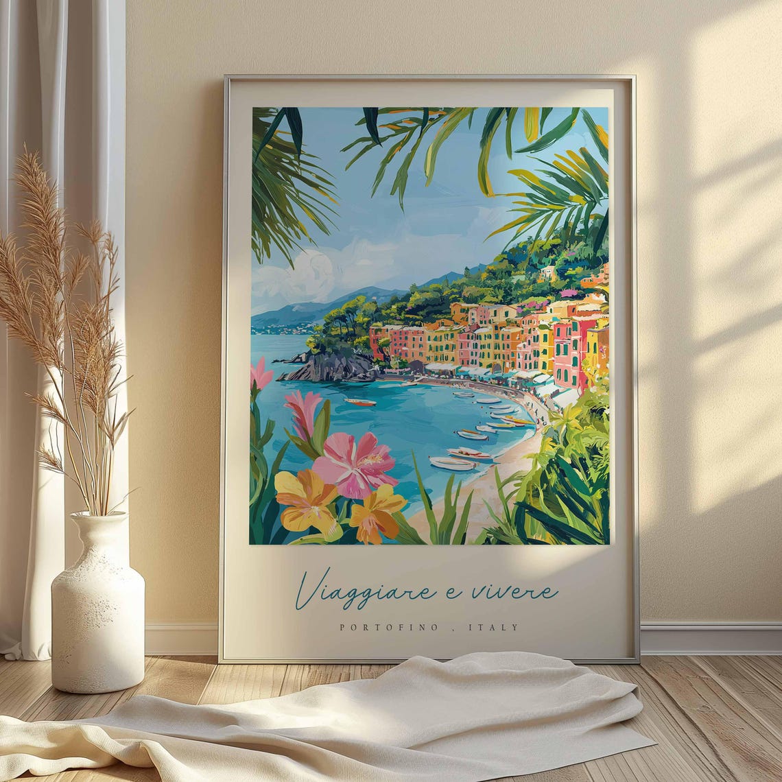 Portofino Poster Italian Travel Print Portofino Travel Art Portofino Wall Art Italy Art Italy Travel Decor Italian Travel Gift - Image 2