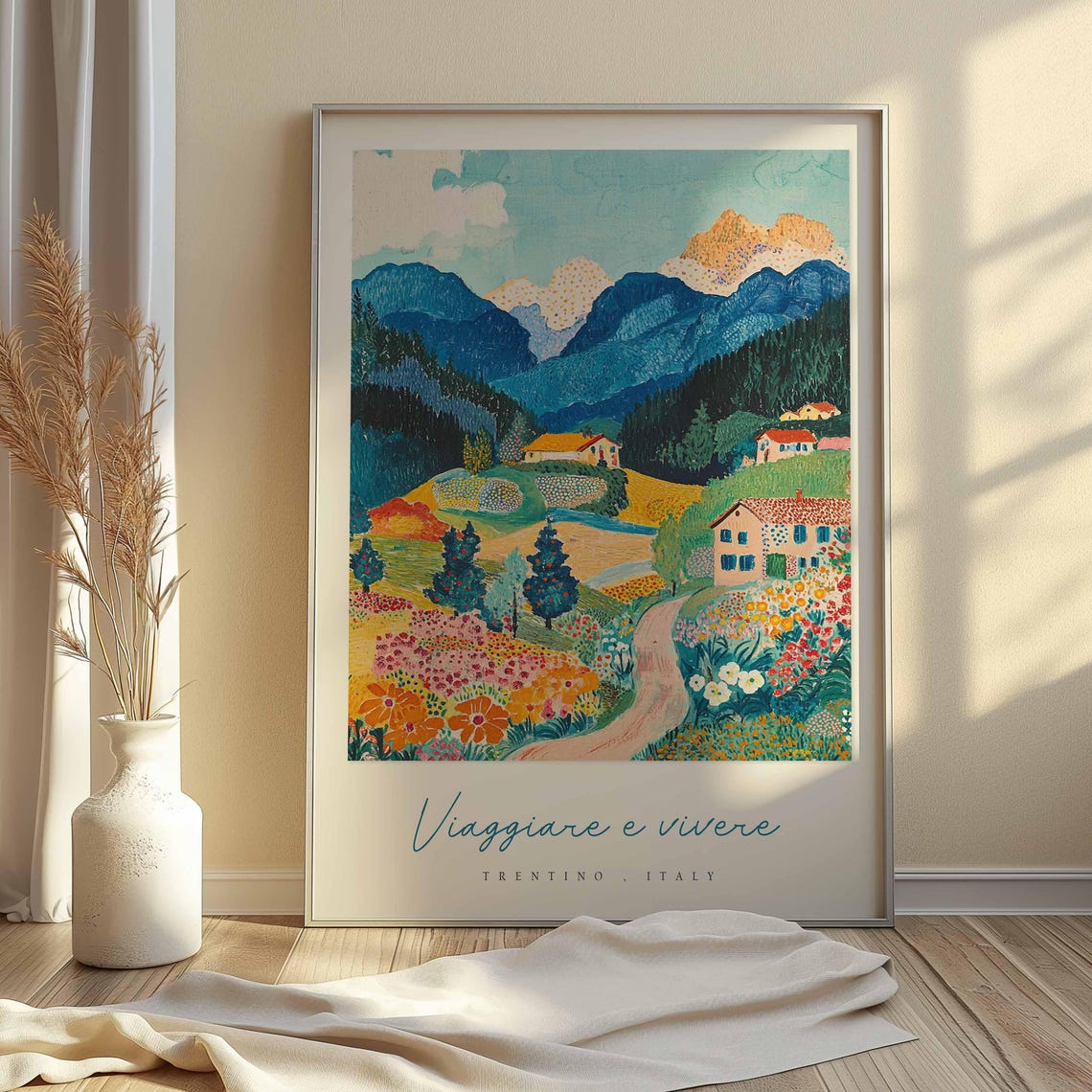 Trentino Poster Italian Travel Print Trentino Travel Art Trentino Wall Art Italy Art Italy Travel Decor Italian Travel Gift - Image 2
