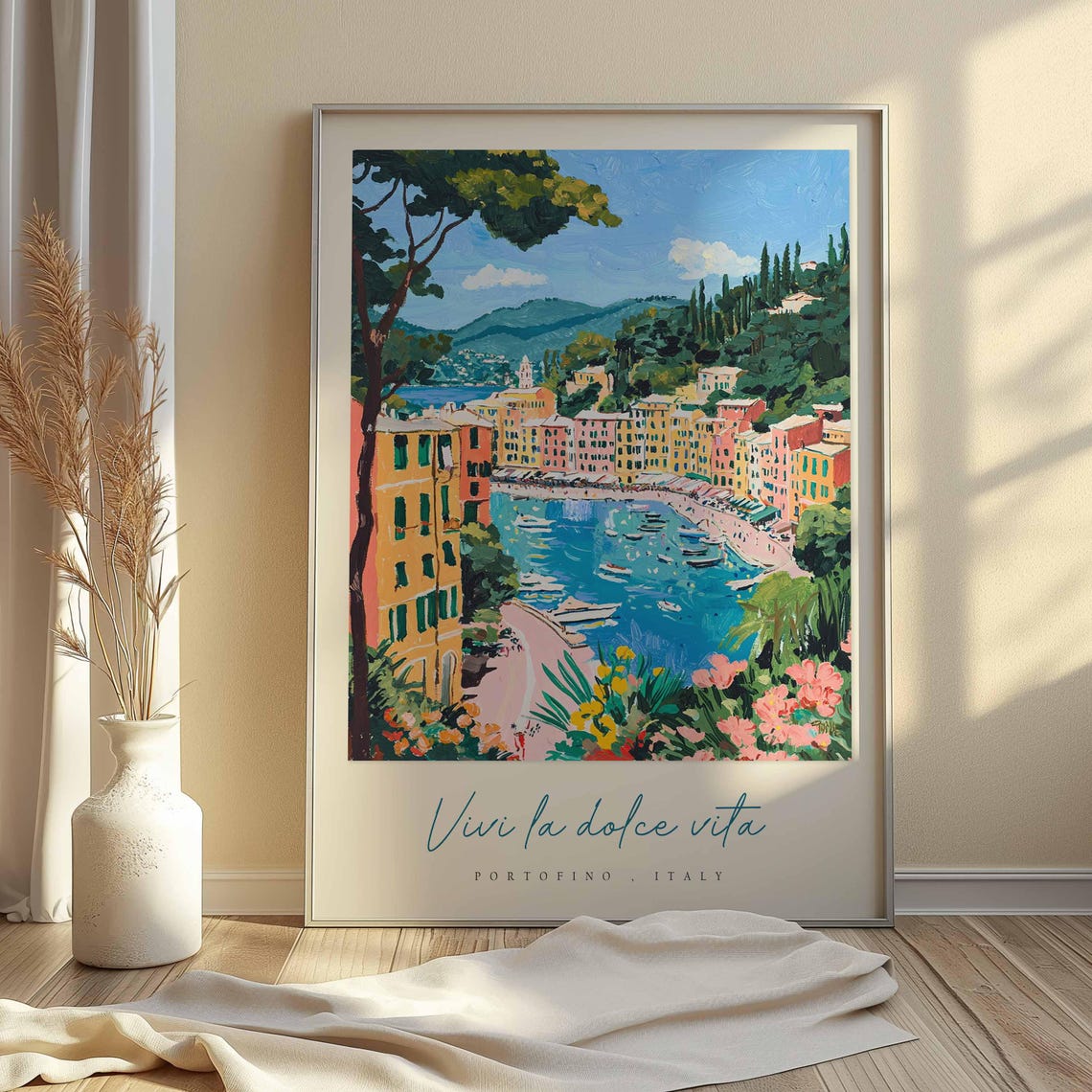 Portofino Poster Italian Travel Print Portofino Travel Art Portofino Wall Art Italy Art Italy Travel Decor Italian Travel Gift - Image 2