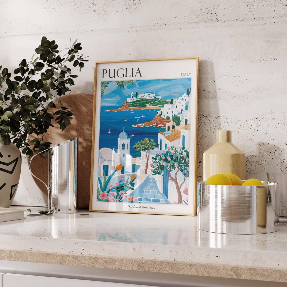 Puglia Poster Puglia Travel Print Italy Wall Art Italian Travel Print Italian Decor Italian Gift Puglia Wall Art - Image 3