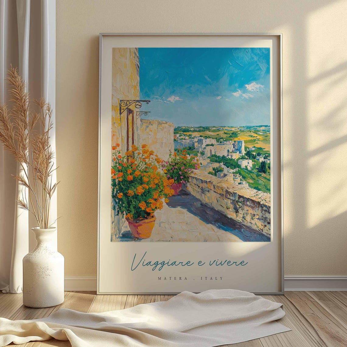 Matera Poster Italian Travel Print Matera Travel Art Matera Wall Art Italy Art Italy Travel Decor Italian Travel Gift - Image 2