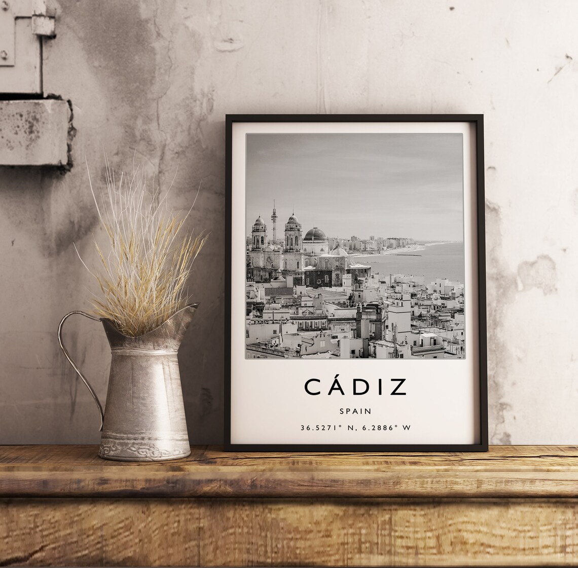 Cadiz Travel Poster, Minimalist Spain Art Print - Image 3