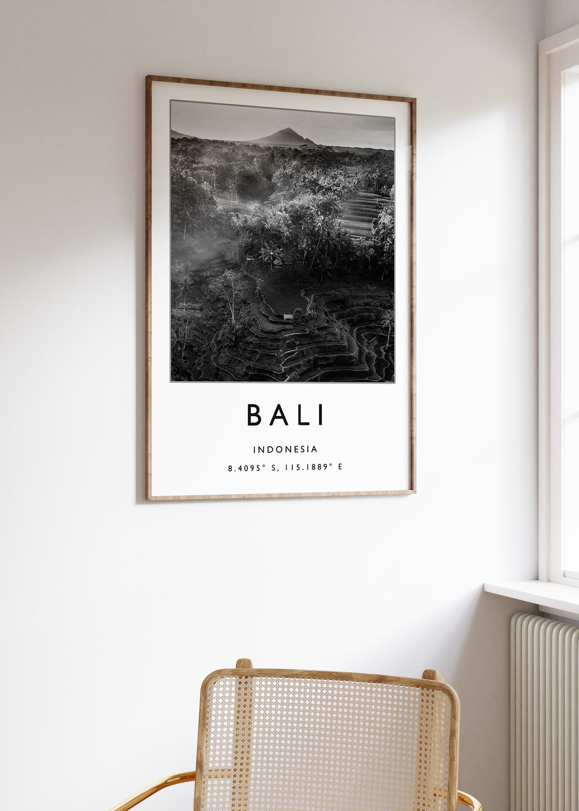 Bali Travel Print Bali Travel Poster Indonesia Travel Print Asian Travel Art Black And White Travel Gift - Image 3