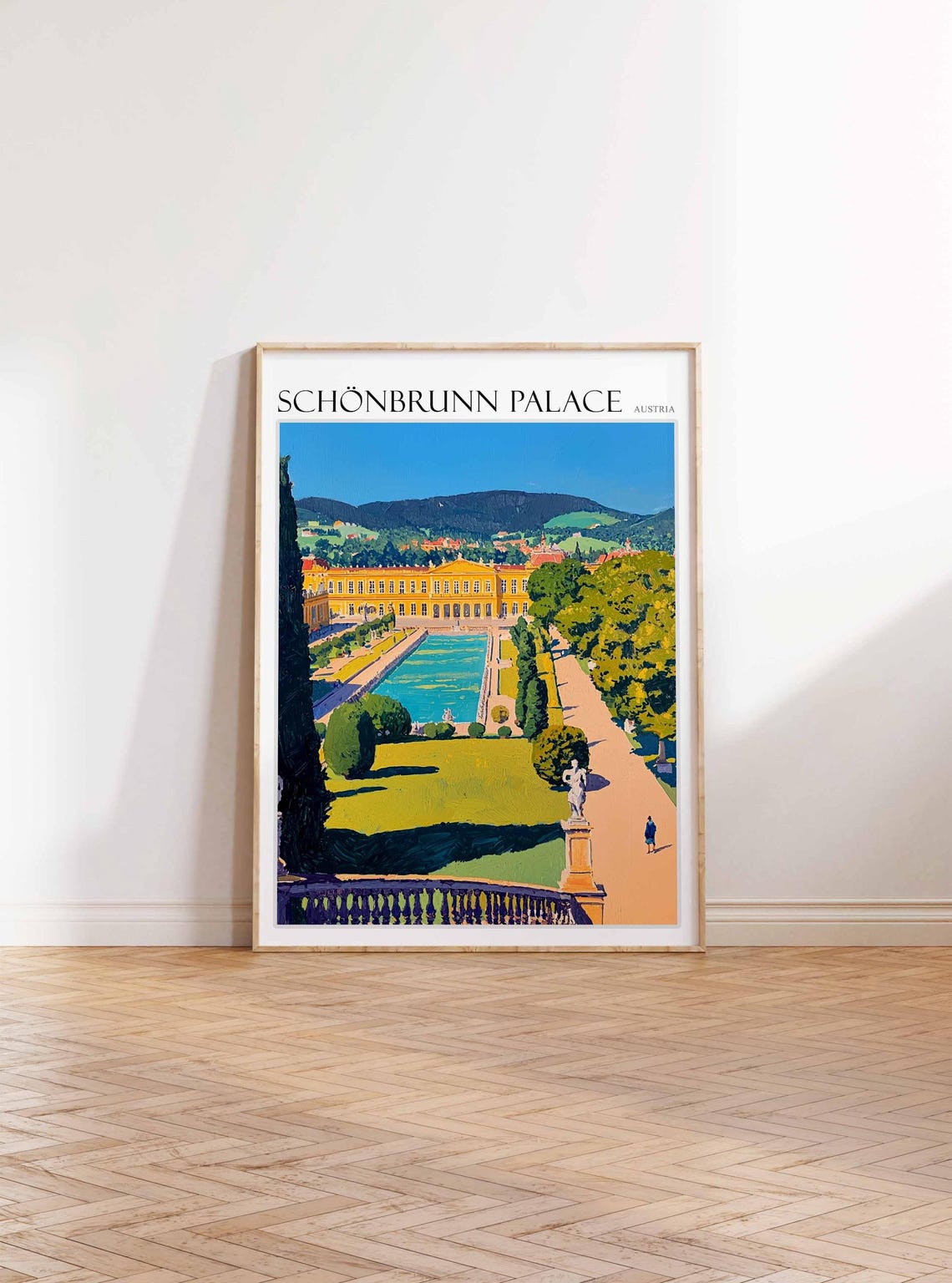 Schnbrunn Palace Poster Schnbrunn Palace Travel Print Austria Travel Print Europe Travel Poster European Wall Art - Image 2