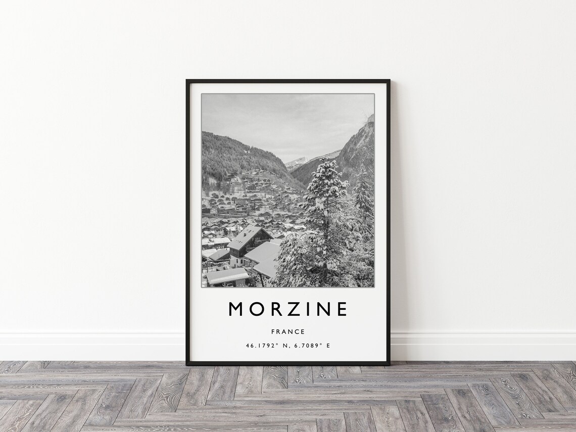 Morzine France Skiing Travel Poster Print - Image 2
