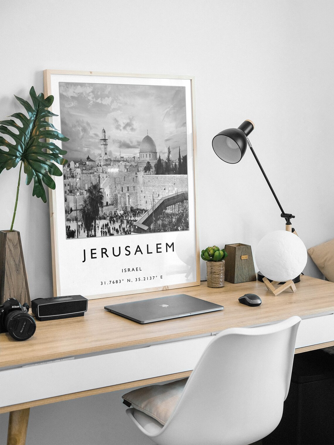 Jerusalem Israel Travel Poster, Minimalist Decor - Image 3
