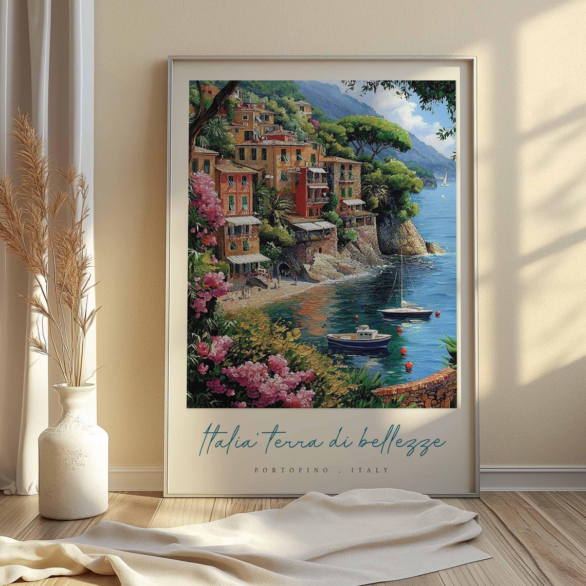 Portofino Poster Italian Travel Print Portofino Travel Art Portofino Wall Art Italy Art Italy Travel Decor Italian Travel Gift - Image 2