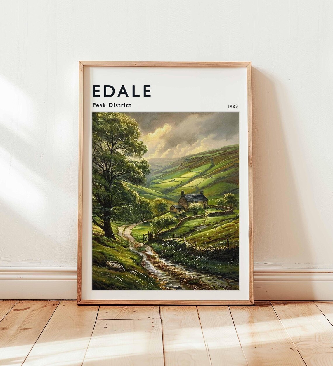 Edale Poster, Peak District Travel Print