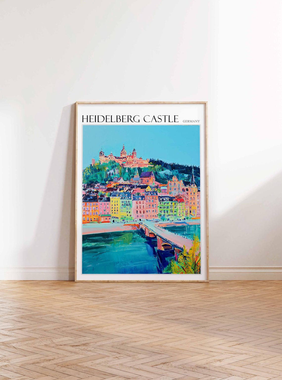 Heidelberg Castle Poster Heidelberg Castle Travel Print German Travel Poster German City Art City Print Travel Poster Travel Wall Art - Image 3