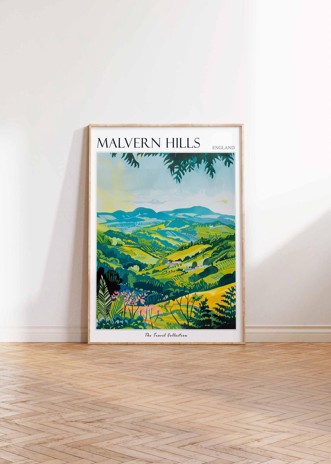 Malvern Hills Panoramic Green Hills and Valleys England Poster - Image 2