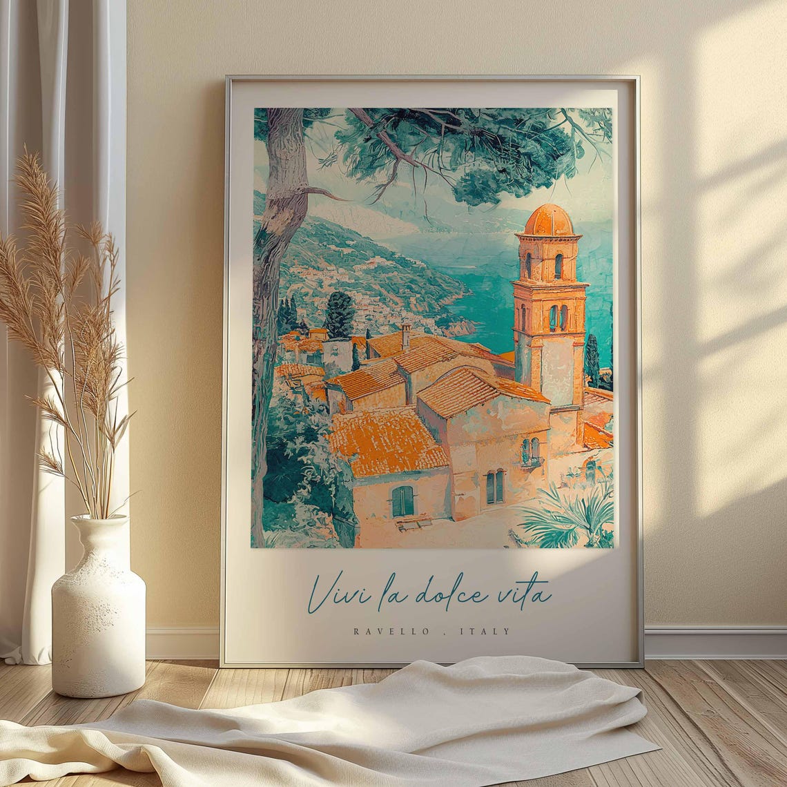 Ravello Poster Italian Travel Print Ravello Travel Art Ravello Wall Art Italy Art Italy Travel Decor Italian Travel Gift - Image 2