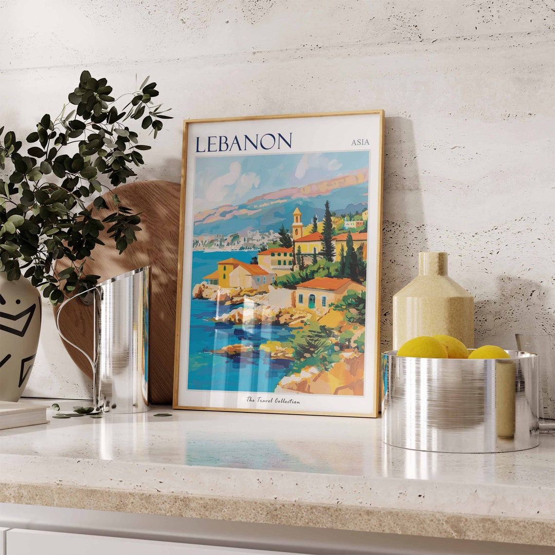 Lebanon Travel Poster Lebanon Travel Print Lebanese Decor Islamic Travel Poster Lebanese Art Lebanese Gift Lebanon Travel Art - Image 3