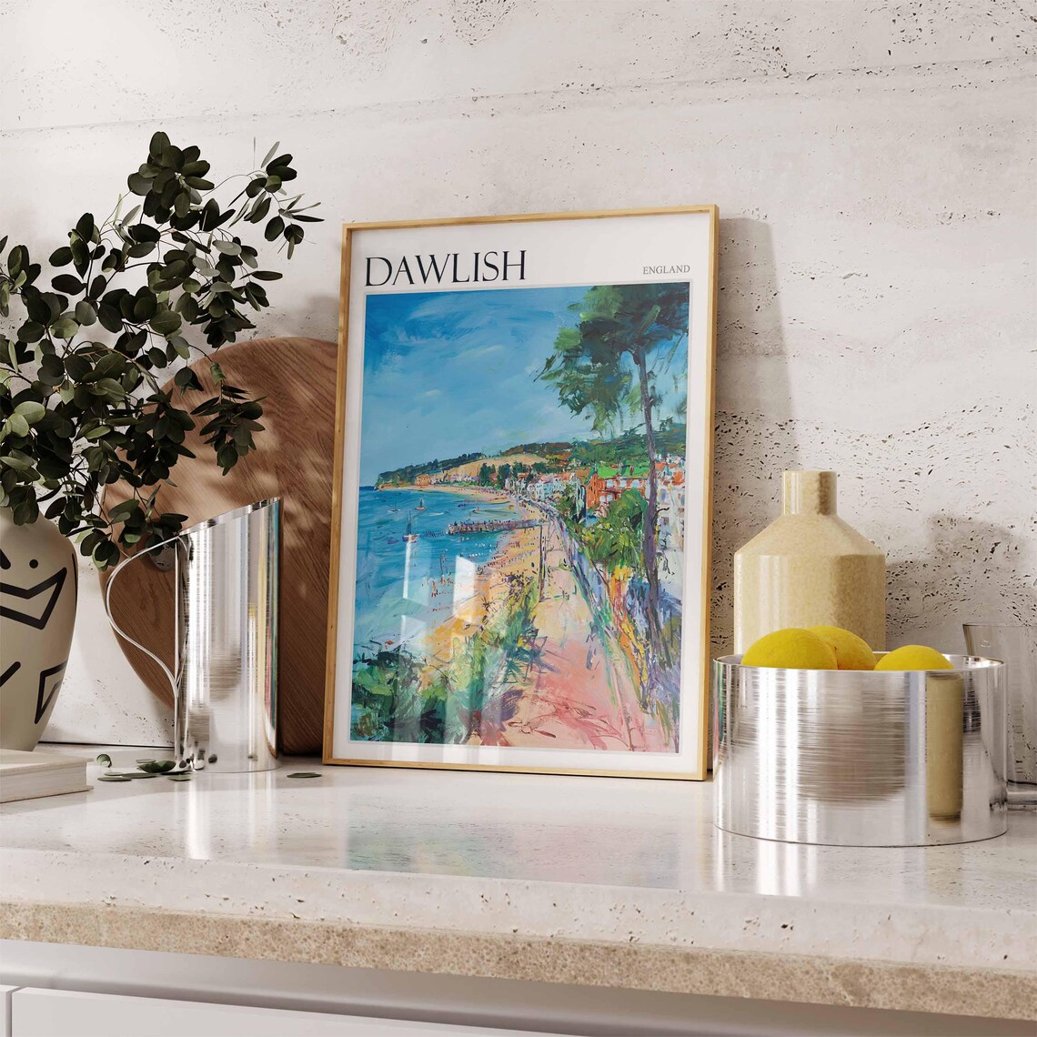 Dawlish Poster Devon Poster England Travel Poster Coastal Wall Art English Home Decor Seaside Town Poster Uk Travel Print Dawlish Art - Image 2
