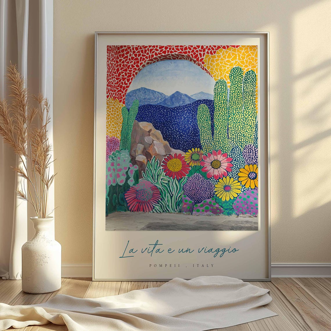 Pompeii Poster Italian Travel Print Pompeii Travel Art Pompeii Wall Art Italy Art Italy Travel Decor Italian Travel Gift - Image 2