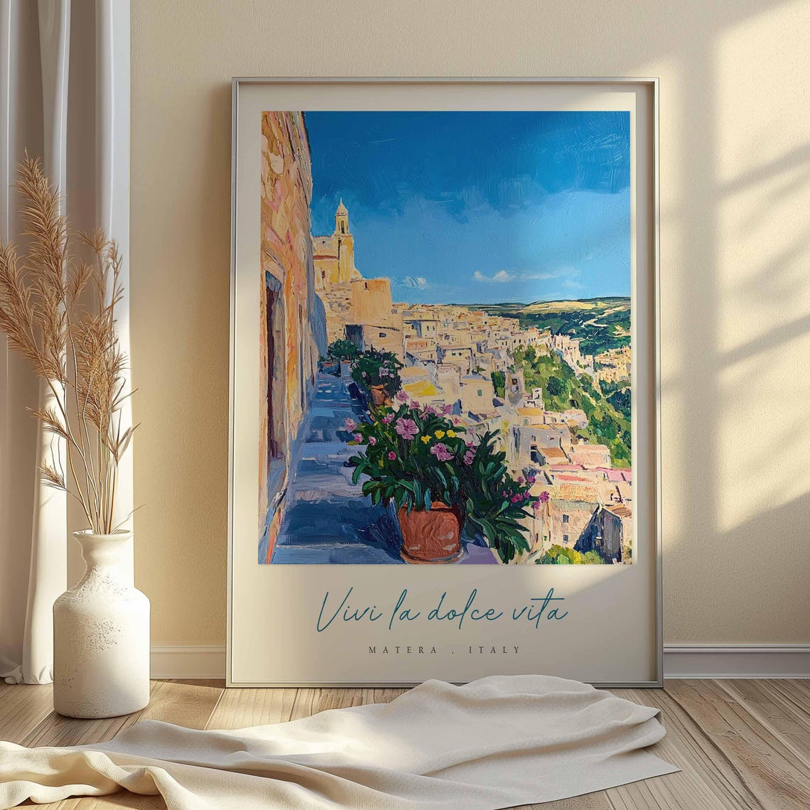 Matera Poster Italian Travel Print Matera Travel Art Matera Wall Art Italy Art Italy Travel Decor Italian Travel Gift - Image 2