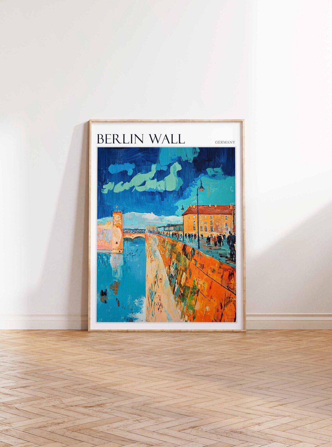 Berlin Wall Poster Germany Travel Print German Decor Europe Travel Poster European Wall Art City Print Berlin Wall Travel Poster - Image 3