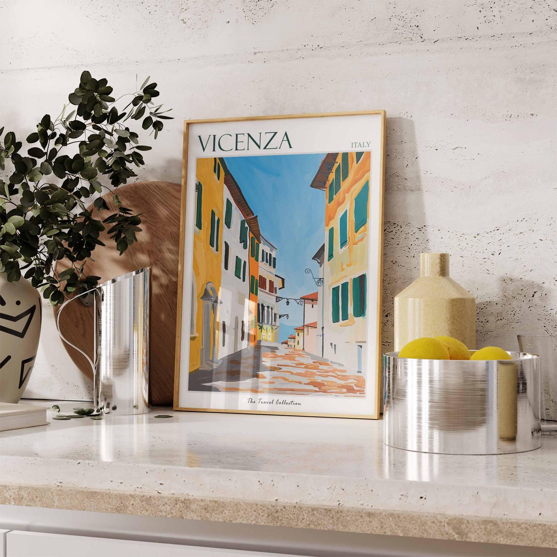 Vicenza Poster Italian Travel Print Vicenza Travel Art Vicenza Wall Art Italian Travel Vicenza Home Decor Vicenza Travel Gift - Image 3