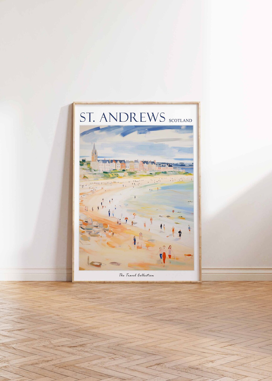 St Andrews Poster St Andrews Travel Print Scotland Travel Poster Scottish Decor Tropical Decor Sea Print St Andrews Travel Poster - Image 2