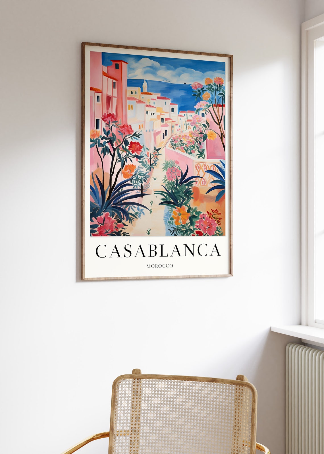 Casablanca Travel Print Morocco Travel Poster Casablanca Poster Colourful Travel Decor Vintage Travel Art Travel Gift A1a2a3a4 - Image 2