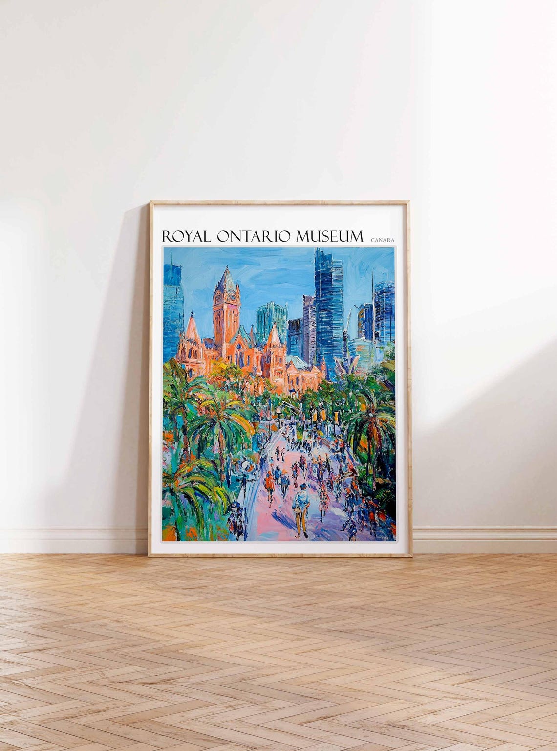 Royal Ontario Museum Poster Royal Ontario Museum Art Canadian Travel Print Canada Travel Art Botanical Decor Floral Art Canada Gift - Image 2