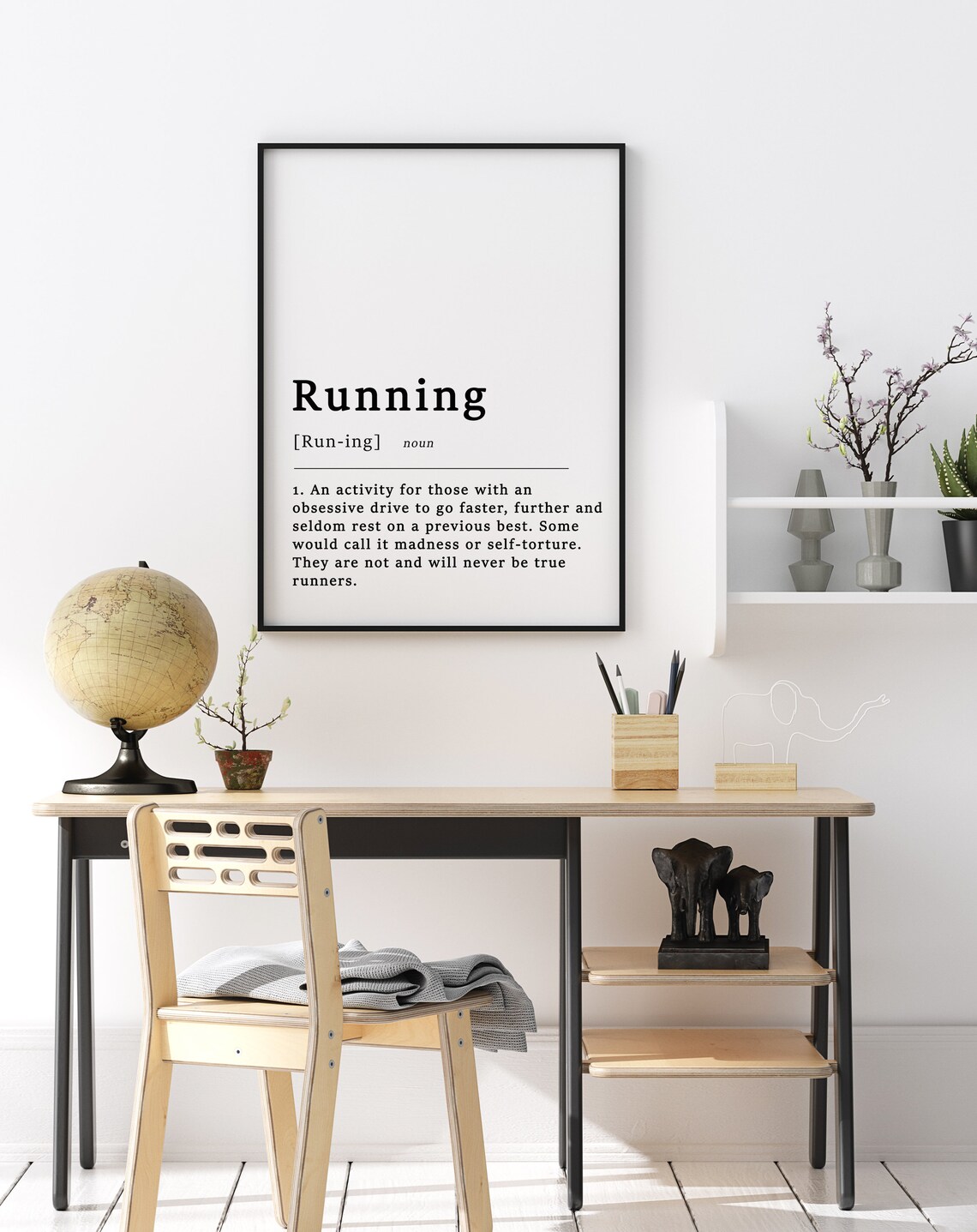 Definition Of A Runner Quote, Funny Typography Poster - Image 3