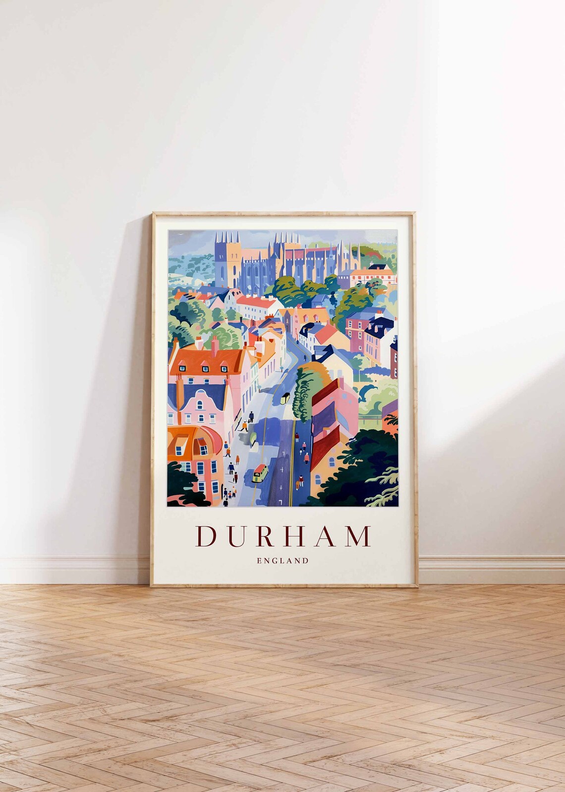 Durham Travel Poster, British City Art Print - Image 2