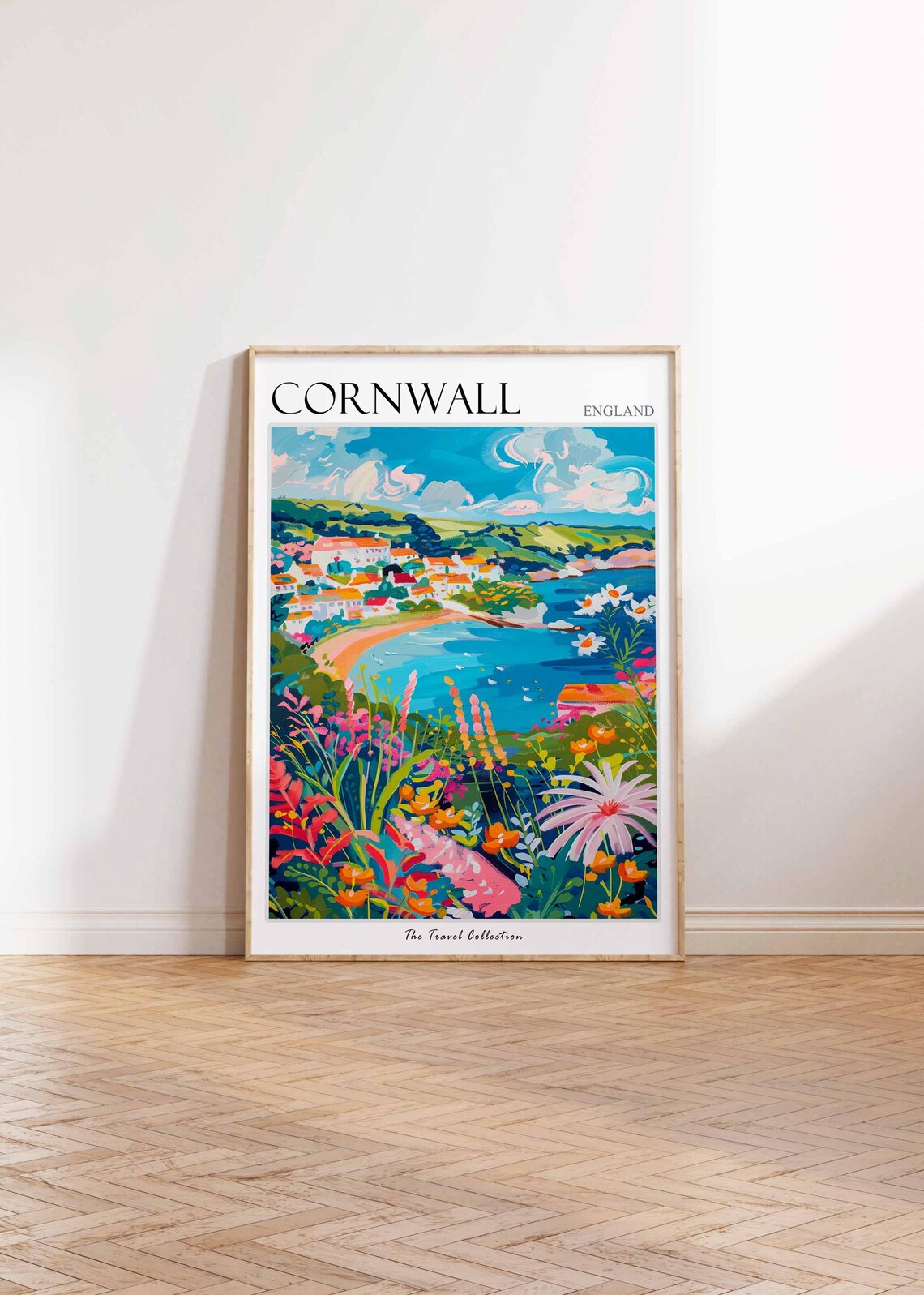Cornwall Travel Poster, England Travel Art Print - Image 2