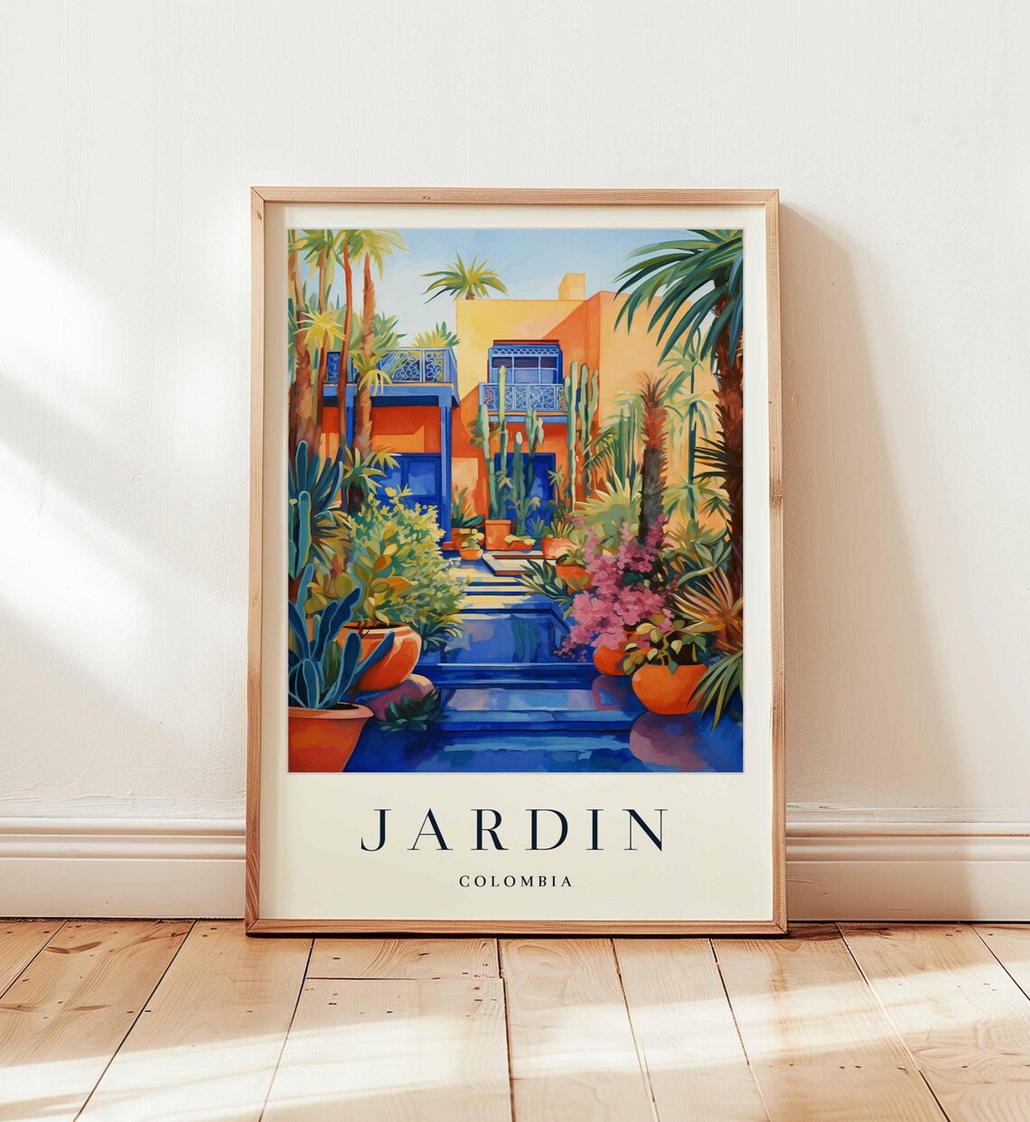 Jardn Colombia Travel Poster, Antioquia Coffee Region