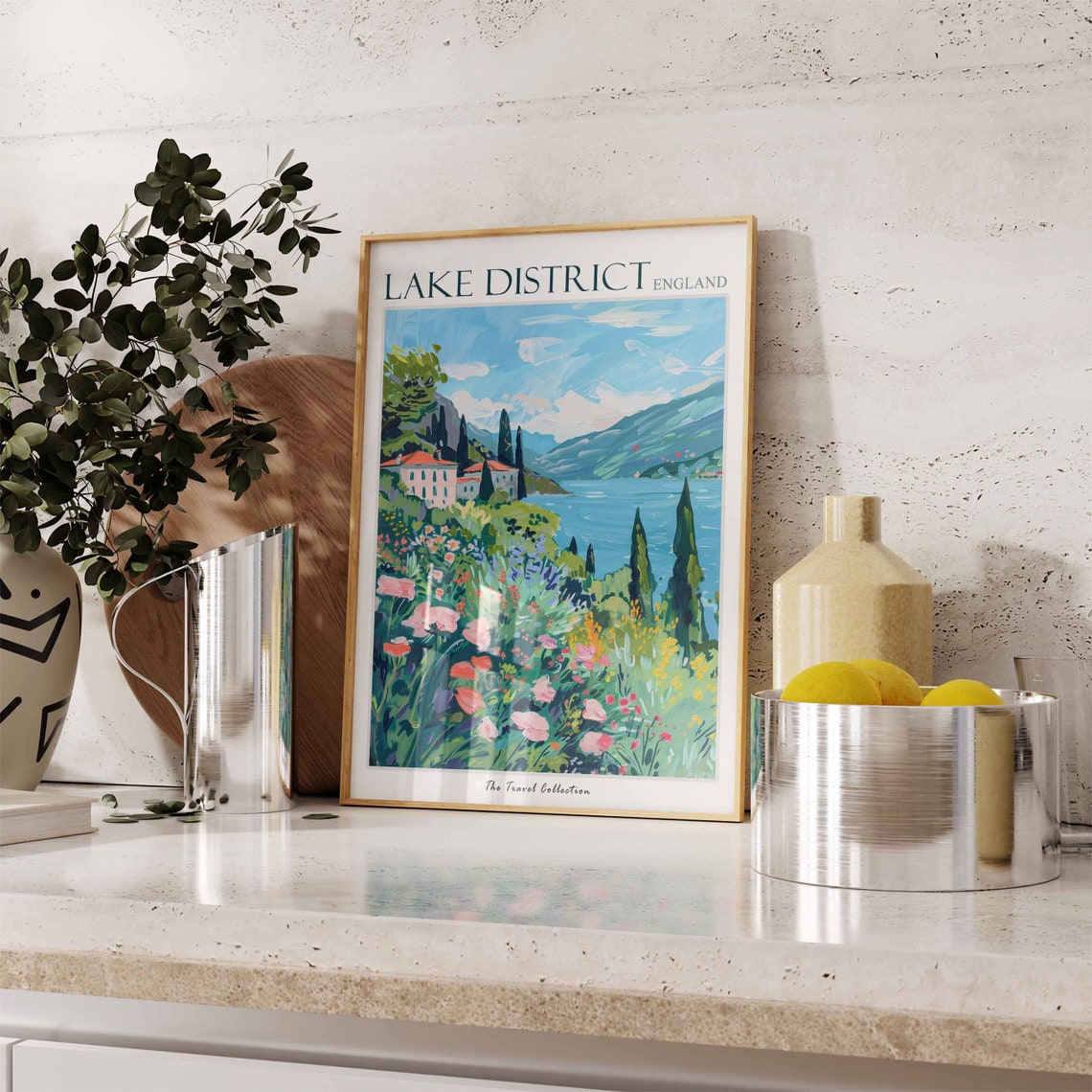 Lake District Poster Lake District Travel Print Uk Travel Poster Uk Decor English Travel Art Countryside Print Lake District Art - Image 3