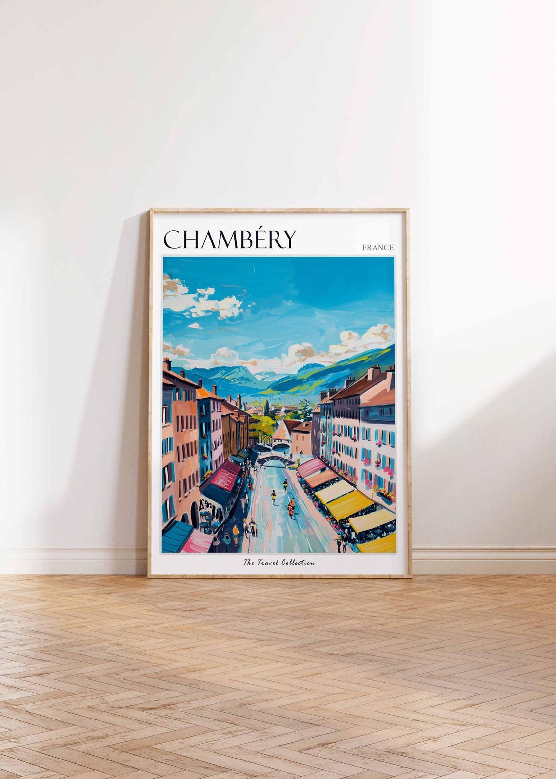 Chambry Poster France Travel Print French Decor Europe Travel Poster European Wall Art Chambry Gift Chambry Travel Poster - Image 2