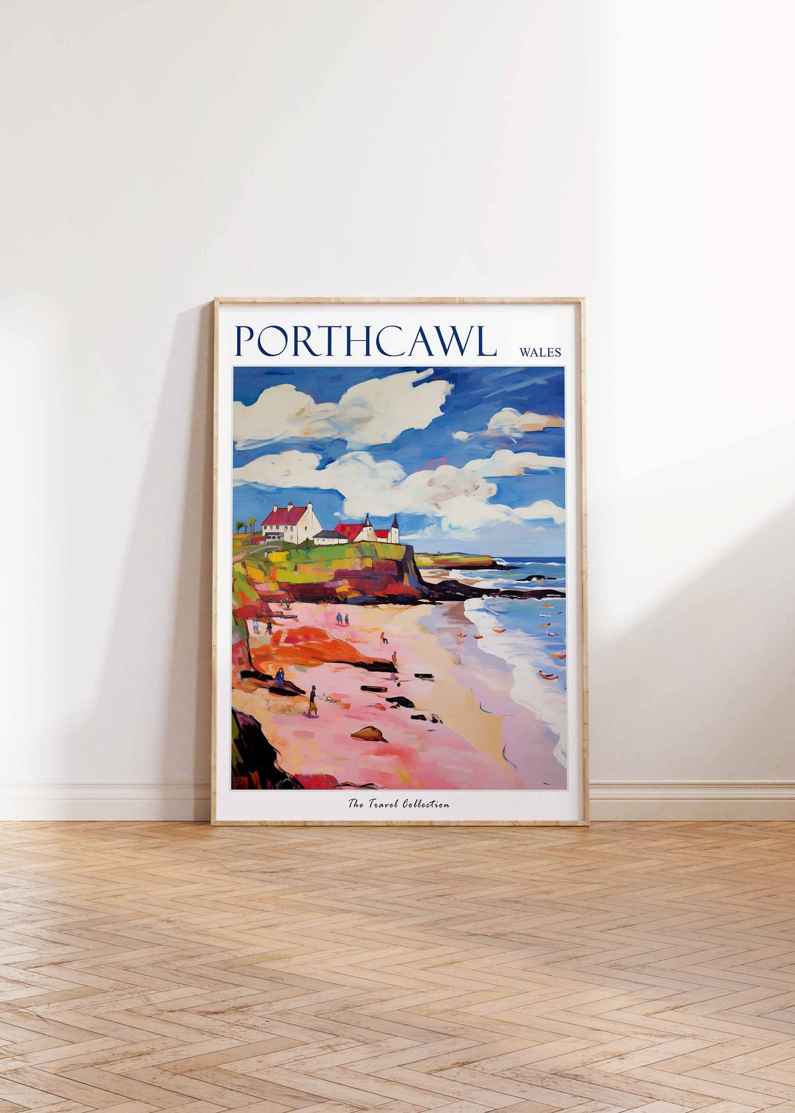 Porthcawl Poster Porthcawl Travel Print Wales Travel Poster Welsh Decor Tropical Decor Porthcawl Gift Porthcawl Travel Poster - Image 2