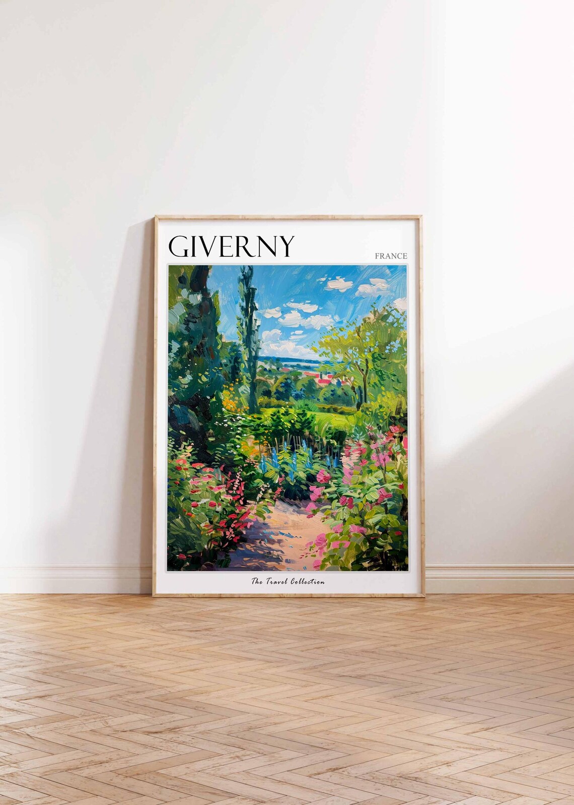Giverny France Cypress Garden Path Countryside Travel Poster - Image 2