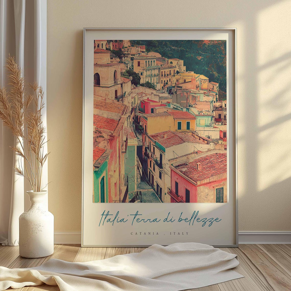 Catania Poster Catania Travel Print Catania Travel Art Catania Wall Art Italy Art Italy Travel Decor Italian Travel Gift - Image 2