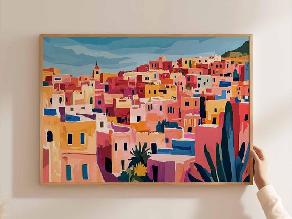Algeria Poster Africa Travel Print Algerian Wall Art North Decor Sahara Gift