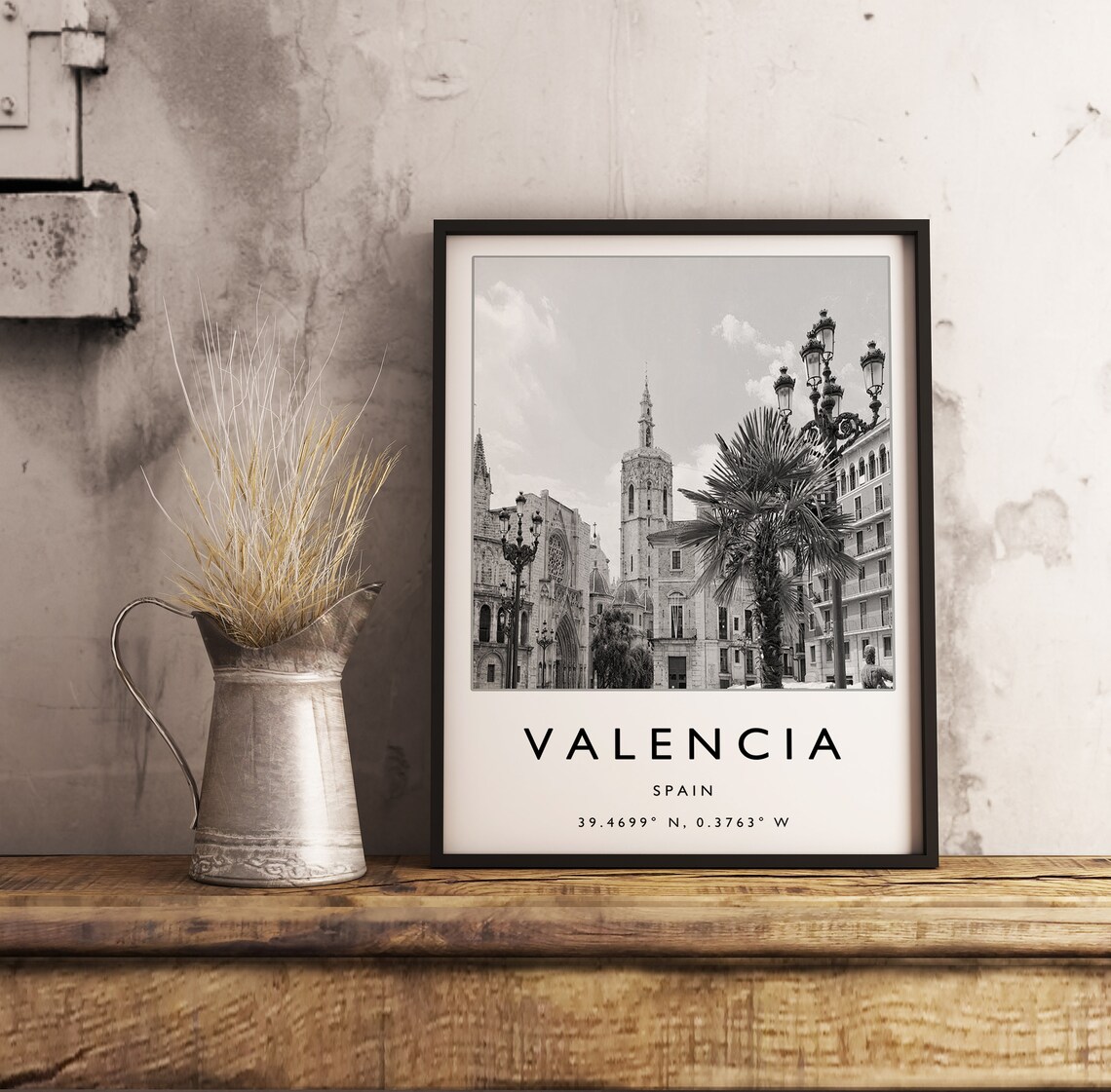 Valencia Travel Poster, Minimalist Spain Poster - Image 3