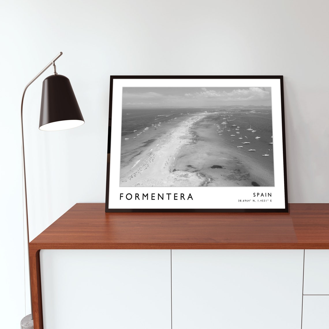 Formentera Travel Print Formentera Travel Poster Spain Travel Print Spanish Print Black And White Travel Poster Travel Art Travel Gift - Image 2