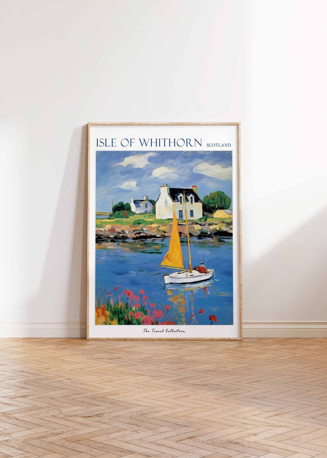 Isle Of Whithorn Poster Isle Of Whithorn Travel Print Scotland Travel Poster Scottish Decor Tropical Decor Isle Of Whithorn Gift - Image 2