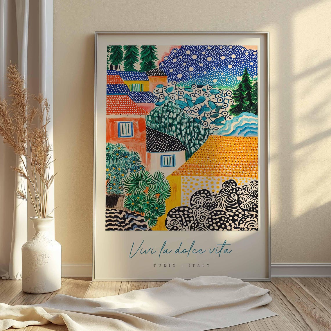 Turin Poster Italian Travel Print Turin Travel Art Turin Wall Art Italy Art Italy Travel Decor Italian Travel Gift - Image 2
