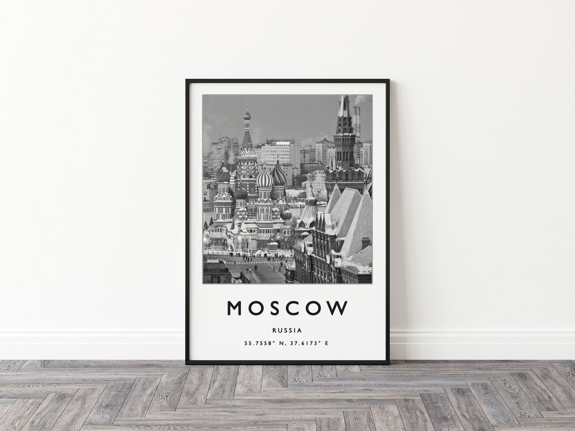 Moscow Travel Print Moscow Travel Poster Russia Travel Poster European Travel Art Print Photographic Wall Art Travel Print - Image 2