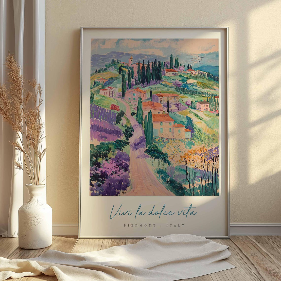 Piedmont Poster Italian Travel Print Piedmont Travel Art Piedmont Wall Art Italy Art Italy Travel Decor Italian Travel Gift - Image 2