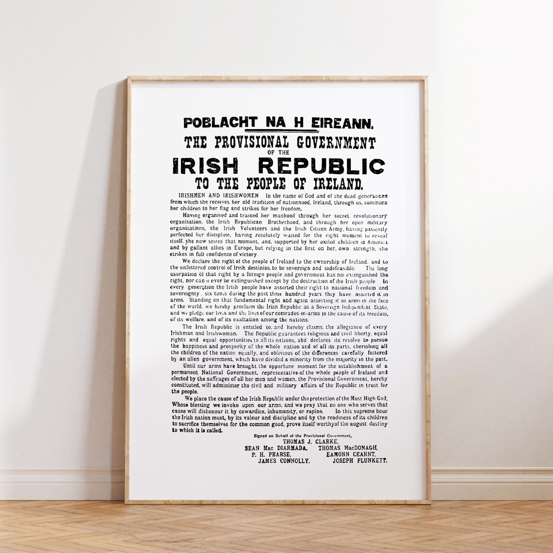 Irish Proclamation 1916 Easter Rising Art Print