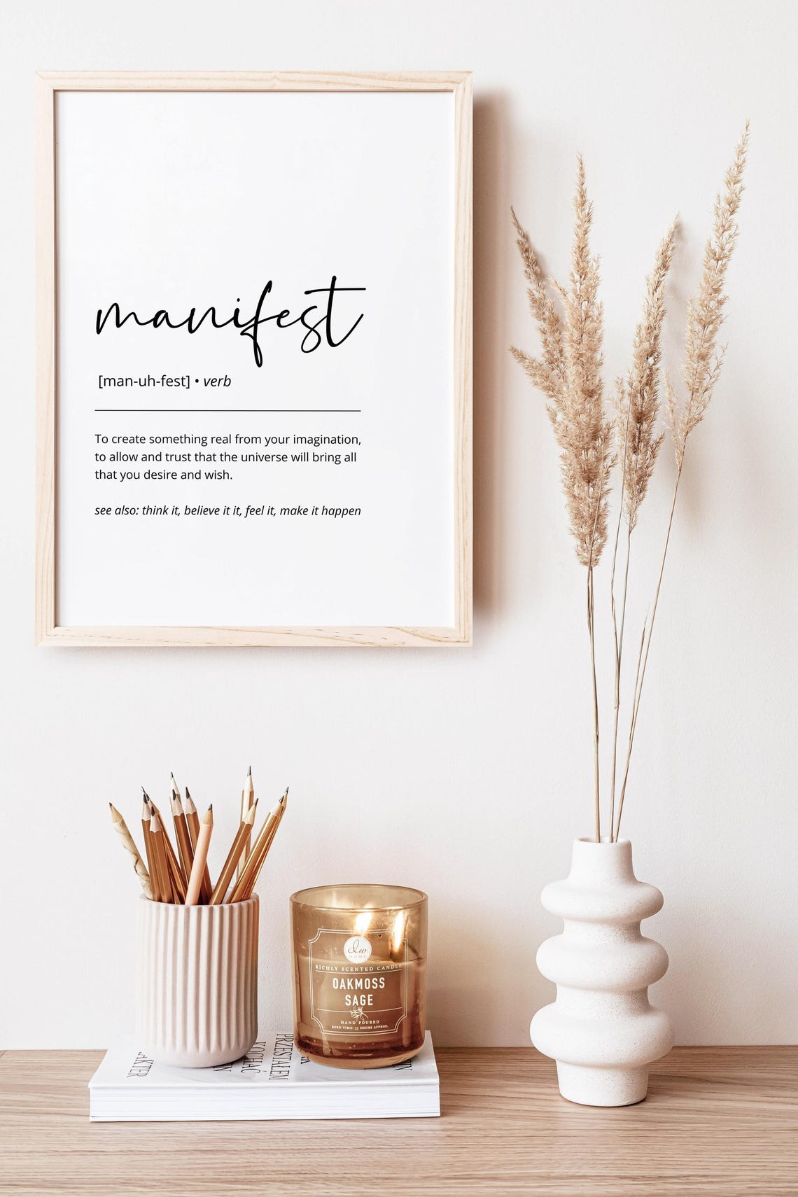 Manifest Definition Script Law of Attraction Dictionary Poster - Image 6