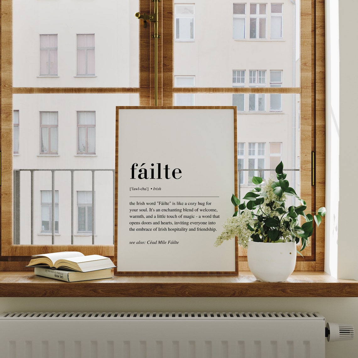 Failte Irish Definition Welcome Dictionary Style Typography Poster - Image 2