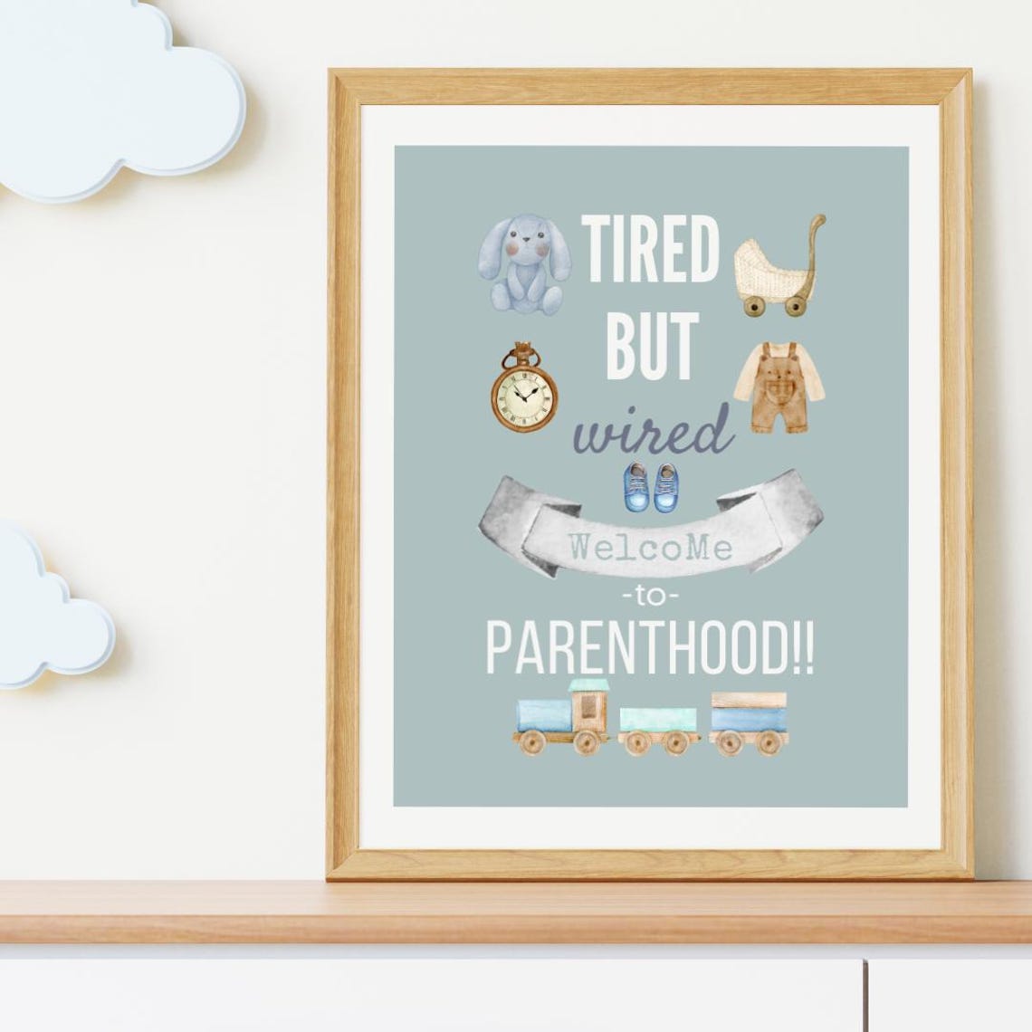 Baby Nursery Wall Art Funny Room Decor Cute Prints New Parent Gifts Funny Nursery Artwork Baby Shower Gifts Kids Room Wall Art