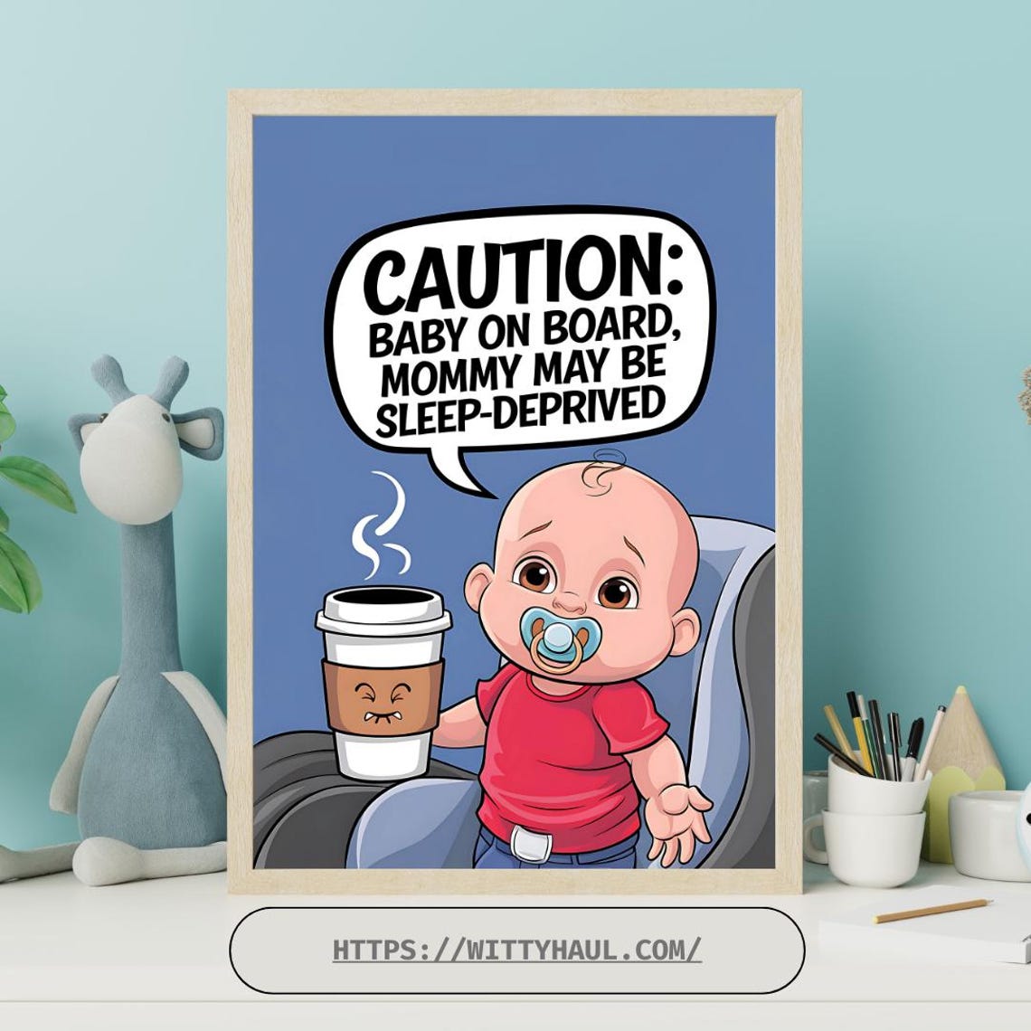 Baby Nursery Wall Art, Funny Room Decor - Image 2