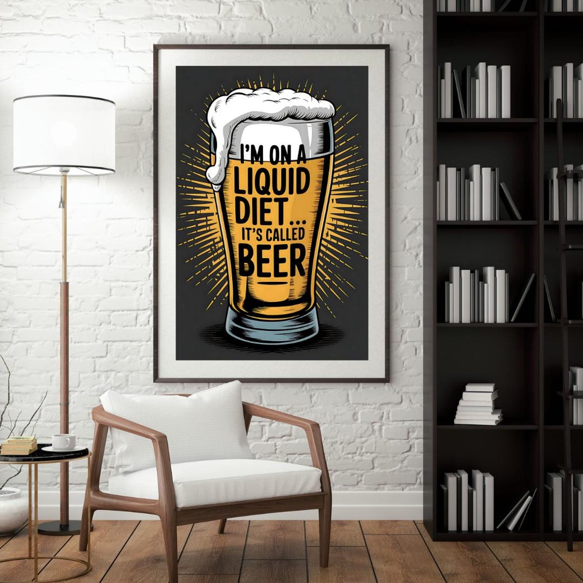 Beer Humour Art Print, Funny Beer Jokes - Image 6